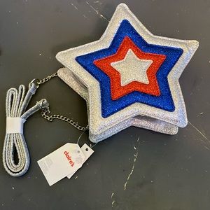 Sparkly Fourth of July star bag from Claire’s